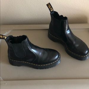 Doc Martin platform boots.